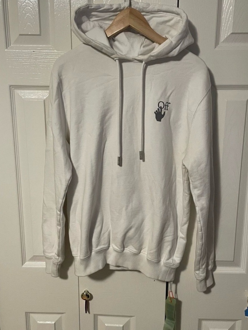 Off White Virgil Abloh Chine Arrows Hoodie White